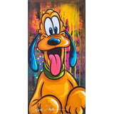 Cuadros De Pluto Disney Moderno Pintado A Mano Alta Calidad