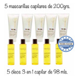 Pack Terramar De 5 Mascarillas Capilares + 5 Óleos De 98mls.