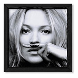 Cuadros Para La Casa 20x20 Chato Negro Kate Moss Mustache