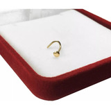 Piercing Aro Nariz Oro 18k Bolita, Estrella, Corazón