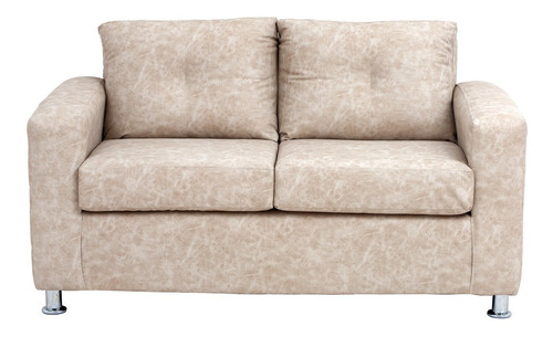 Sofa George 2 Cuerpos Cuero Auris Beige / Muebles América
