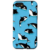 Funda Para iPhone SE (2020) / 7 / 8 Orca Swimming Whale Plas