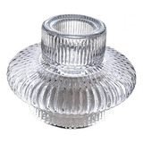 Portavelas De Cristal Para Mesa De Comedor, Soporte Para