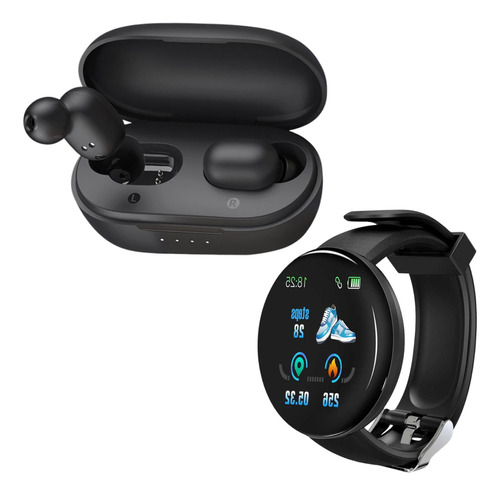 Auriculares Inalámbricos Gt1 Pro Combo + Smartwatch D18 