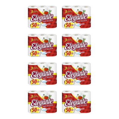 Bolson Rollo Cocina Elegante  X24 Rollos 50 Paños | MercadoLibre