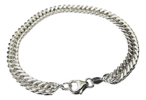 Pulsera Hombre Groumet 4,5mm 19cm Plata 925 Maciza