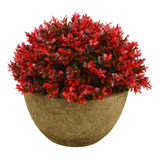 Planta Musgo Artificial Macetero Corcho Decoración 12cm 62