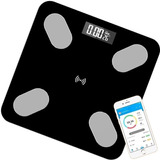 Balanza Pesa Baño Inteligente Bluetooth App Smart Imc Color Negro