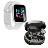 Kit Relógio Smartwatch + Fone De Ouvido Bluetooth Original