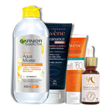 Protetor Solar Avene S/cor Gel Limpeza Agua Micelar E Serum