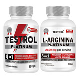 Testrol + Arginina Platinum Paquete 2 Piezas - 90 Capsulas Sabor Sin Sabor