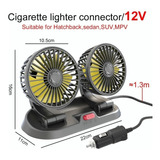 Ventilador Doble Cabezal Universal Para Camión Grande De 12v