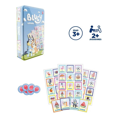 Juego De Mesa Novelty Lotería Bluey Juego Infantil Clásico Familiar Con Tableros Y Fichas Juego Educativo Para Niños Edad 3+ | Meses sin interés