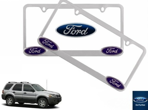 Par Porta Placas Ford Escape 2.0 2003 Original