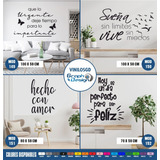 Vinilos Decorativos - Frases -  De Pared Deco Hogar