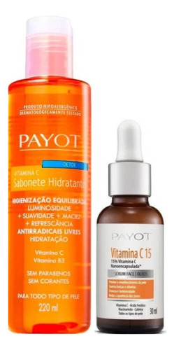Kit Payot Vitamina C Sabonete + Sérum C15