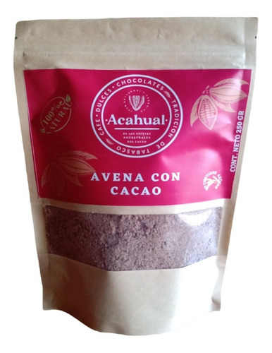 Avena Con Cacao Orgánico 10 Pzas De 250 Gr C/u