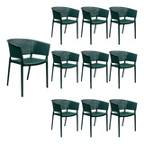 Set 10 Sillas Moderna Saona Mayoreo Restaurant Exterior Estructura De La Silla Verde Asiento Verde