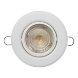 Spot Embutir Redondo Blanco Lampara Dicroica Led 5w Philips