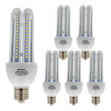 Kit 6 Lâmpadas Led Compacta 23w Bivolt Luz Branca Fria 6500k