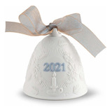 2021 Campana De Navidad De Porcelana Azul 18462