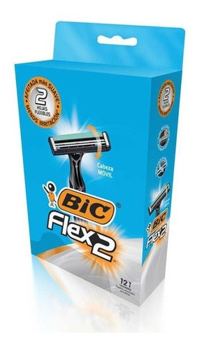 Bic Flex 2 Maquina De Afeitar 12 Unidades