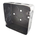 Caja De Luz Cuadrada Chapa Para Embutir 10x10cm Iram 