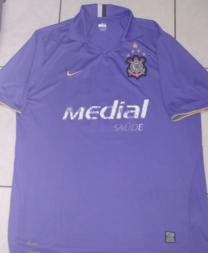 Camiseta Original Oficial Do Corinthians Ano 2008 Roxa 