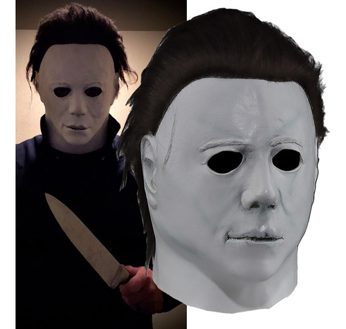 Máscara De Látex De Michael Myers Para Halloween, Cosplay Y