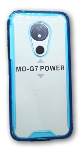 Funda Silicona Rigida Puntera Transp Para Motorola G7 Power