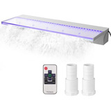 Cascada De Agua Led 60cm Fuente Acero Inoxidable Alberca 