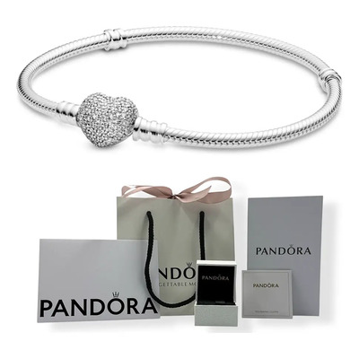 Pulsera Pandora Moments 590727cz Plata 17 Cm Mujer Color Plateado Diámetro 19 Cm | Meses sin interés