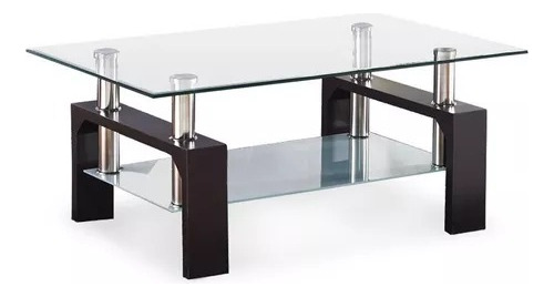 Mesa Ratona De Living Rectangular Vidrio 100 X 60 Linea Ana