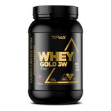 Whey Gold Topway 3w 900g- Vitamina D E B12 Sabor Cookies E Torta De Limão