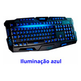 Teclado Gamer Iluminado Led Neon Dpi Usb Legends Tecla Ç A2 Cor De Teclado Preto Idioma Português Brasil