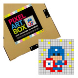 Juego Didáctico Kit Mosaico Capitán América Pixel Art Box