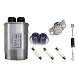 Capacitor Microondas 0,90uf + Diodo + 3 Fusivel + Termostato