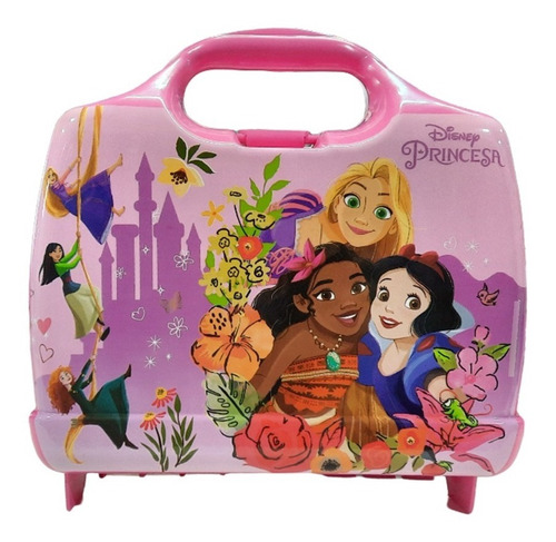 Lunchera Infantil Disney Princesas Rigida Bel Gioco Color Surtido