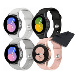 4 Pieza Pulsera Sport Para Galaxy Watch 5 Pro 4 Gear