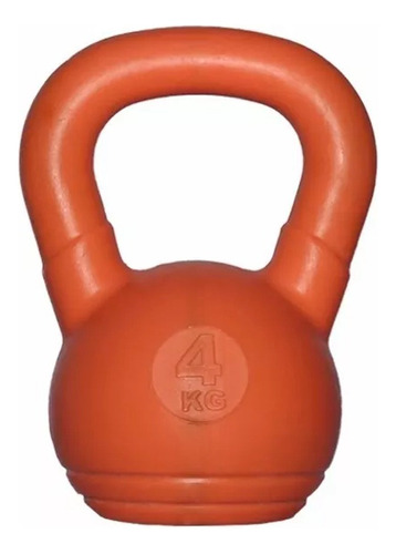 Pesa Rusa 4 Kg Pvc Mancuerna Crossfit Df Somos Fabricantes Color Naranja Oscuro