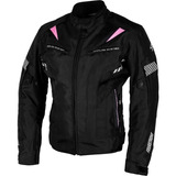 Campera Moto Mujer 4 Stroke Wanderlust Rosa Protecciones Um