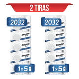 2 Tiras Pila Energizer 2032 X 5 Und