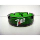 Cenicero 7up Seven Up Vidrio Verde Retro Año 80 Vintag Boedo