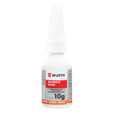 Würth® Sellador De Roscas Alta Resistencia 10g Rojo | MercadoLibre