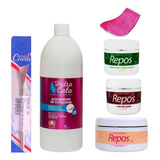 Kit Hidracalo Lt+ Creme+ Ureia+ Esfol+ Esp+ Bota Alum. Pink