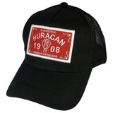 Gorra Huracán Trucker De Gabardina Bordada