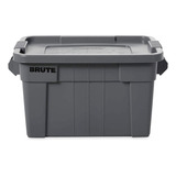 Caja De Almacenamiento Brute® 76 Litros (20 Gal) Rubbermaid Color Gris