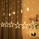 Luz Estrellas Cortina 138 Led 8 Modos - Decoración Navidad,