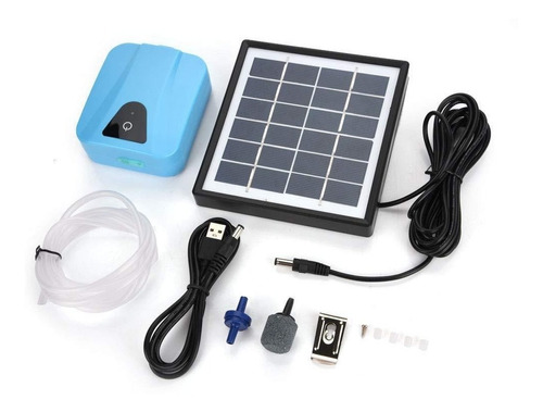 Oxigenador Energia Solar/usb Para Aquários Pedra Porosa