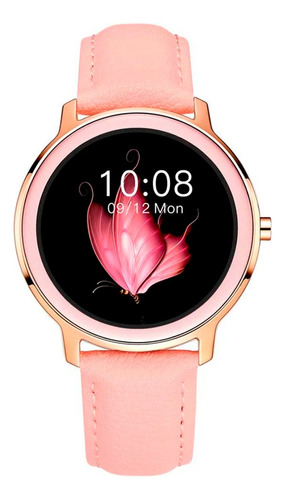 Relógio Feminino Smartwatch Touch Screen First Time Rosa